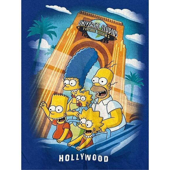 Y2K Universal Studios The Simpsons Theme Tee - Picture 2 of 7